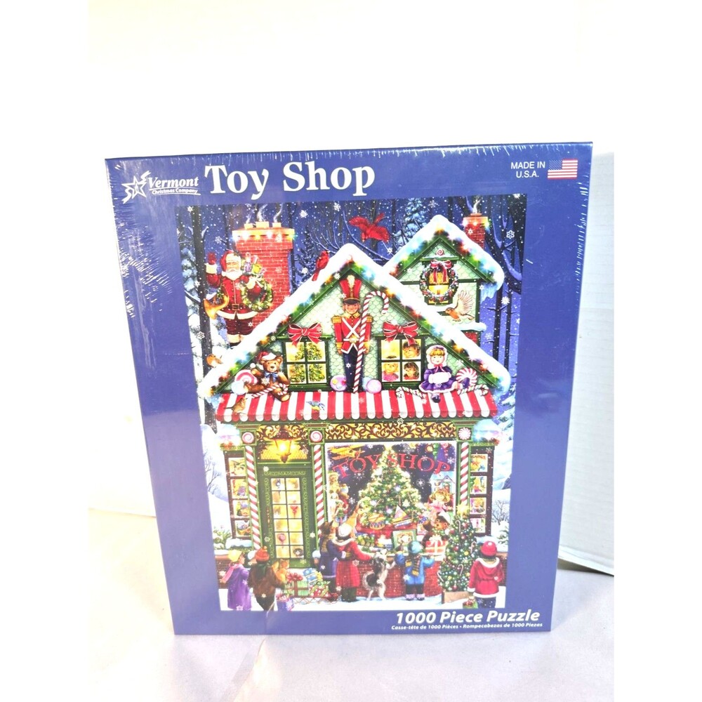 New Sealed Vermont Christmas Company Toy Shop  1000 Piece Jigsaw Puzzle